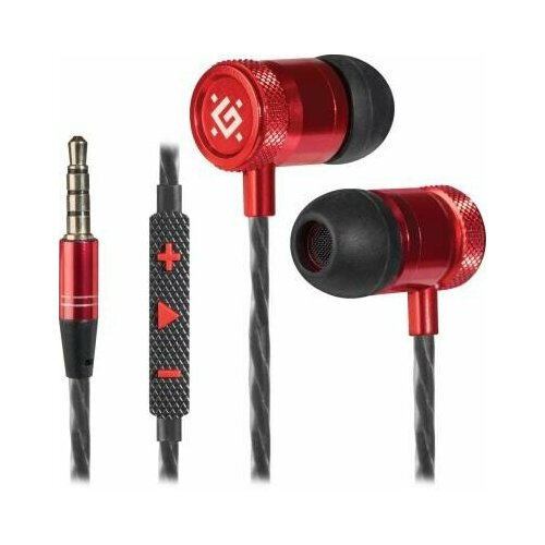 Наушники Defender Pollaxe черныйкрасный 64453 387500₽