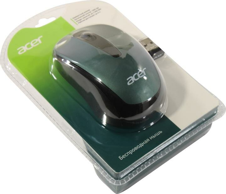 Мышь Acer OMR135, зеленый (zl.mceee.01i) - фото №8
