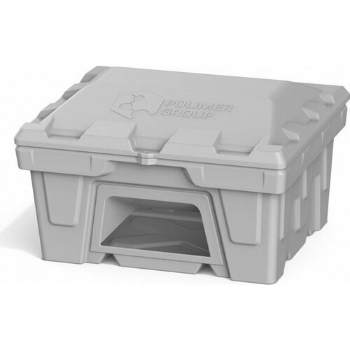 Ящик для песка и химикатов Polimer Group 250 л с крышкой и дозатором