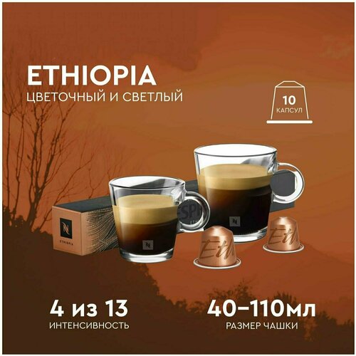Капсулы для кофемашины Nespresso Ethiopia, 10 кап. в уп.