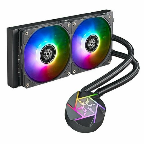 Водяное охлаждение для компьютера Silverstone SST-VD240-SLIM кулер deepcool gammaxx gte v2 socket am4 1700 1200 1150 1151 1155 4 медные трубки до 180w