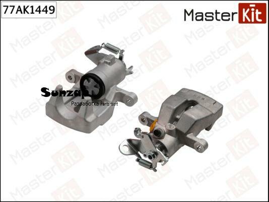 MASTERKIT 77AK1449 77AK1449_суппорт тормозной задний правый!\ Renault Megane II-III 01>