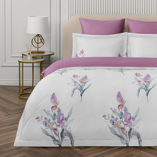 фото Постельное белье комплект 2 спальный евро arya exclusive calantha satin 4 наволочки (50х70; 70х70)