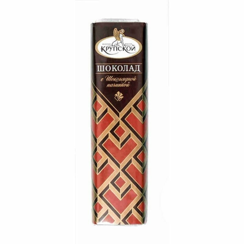 Шоколадный батончик КФ Крупской с шоколадной начинкой 50г - фото №7