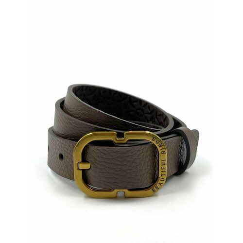 фото Ремень beautiful birds, размер 95, коричневый