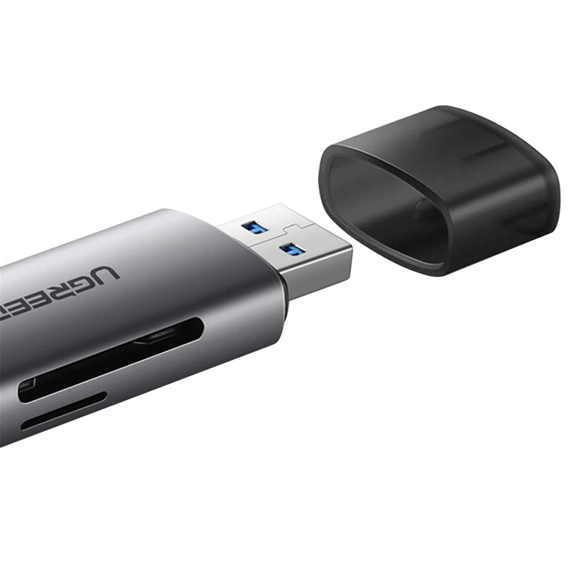 Ugreen CM185 (50706) USB-C/USB-A Card Reader grey кардридер