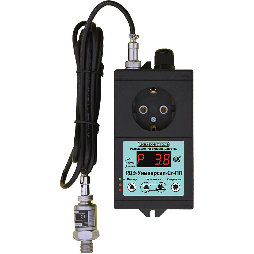 фото Реле давления с плавным пуском и выносным датчиком давления Extra Акваконтроль РДЭ-Универсал-Ст-ПП-2