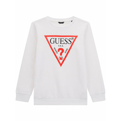 Свитшот GUESS, размер 152, белый куртка guess размер 152 черный