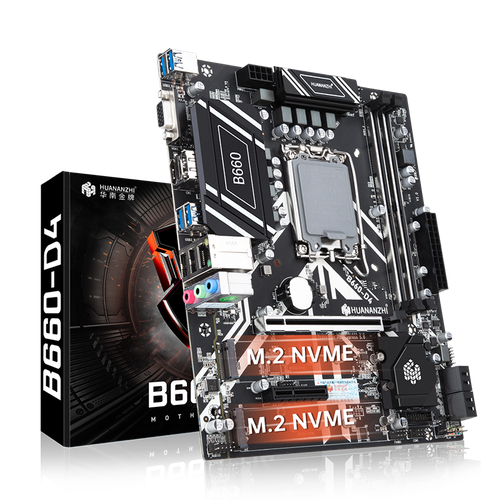 Материнская плата HUANANZHI B660-D4 Socket1700 Intel B660 mATX 1051100₽