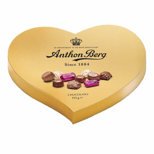 Ассорти шоколадных конфет "Сердце" Anthon Berg, 155 г