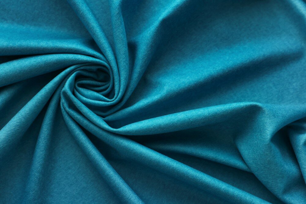 Ткань двусторонний кашемир ярко-голубой