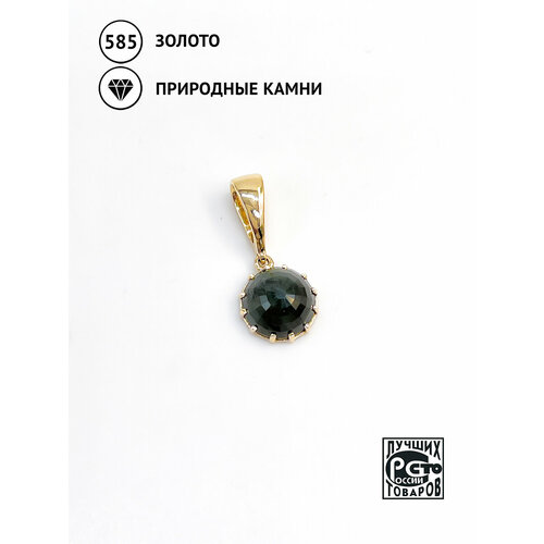 фото Подвеска кристалл мечты, желтое золото, 585 проба, александрит, размер 2.1 см.