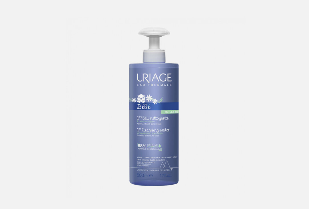 Первая очищающая вода Uriage, 1st CLEANSING WATER 500мл