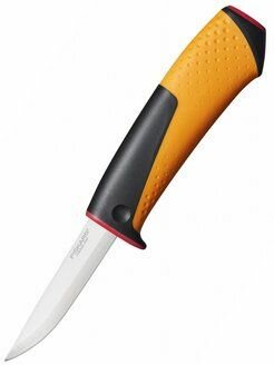 Строительный нож Fiskars со встроенной точилкой (1023620)