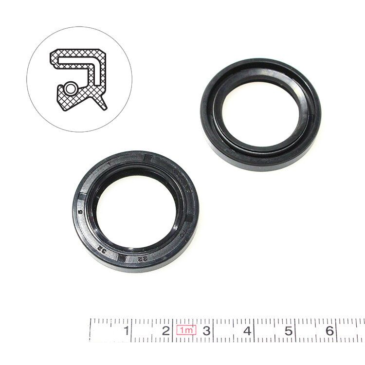 Манжета армированная (Сальник) 22х32х5 (тип 2 / TC) 70NBR (упаковка 2 шт.)