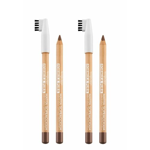 Карандаш для бровей Deborah Milano, Formula Pura Eyebrow Pencil, тон 02 средний, 1,2 г, 2 шт.