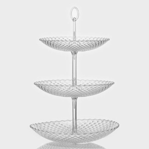 Блюдо 3-х ярусное Нежность d2022526 см 1160₽