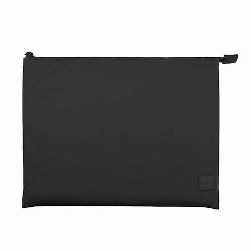 чехол uniq lyon rpet fabric laptop sleeve snug fit для macbook pro 14 midnight black Чехол-папка Uniq LYON Laptop Sleeve для ноутбуков (до 16') тканевая, цвет черный (Midnight Black)