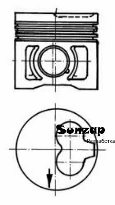 KOLBENSCHMIDT 91386630 Поршень dm.79.50x1.75x2.0x3.0 +1.00 Цена за 1 шт