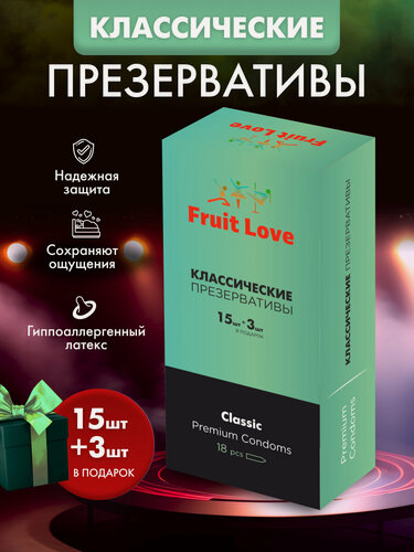 Изображение товара Презервативы ультратонкие Fruit Love 18 штук