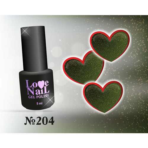 204 LoVe Nail гель лак класса премиум 5 мл.