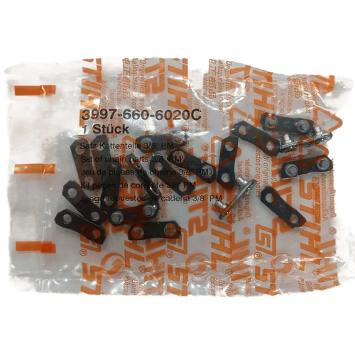 Комплект соед звено Stihl 38 13 Picco с заклбез закл по 9 шт 3997660660039976621200 805₽