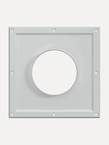 Изображение товара Фланец ERA PRO, для газовых дымоходов, круглое сечение, сталь, полимерная эмаль, белый