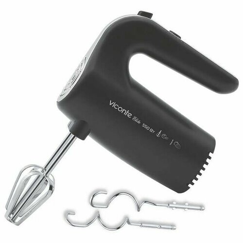 Миксер ручной Viconte, 550 Вт черный, 5 скоростей