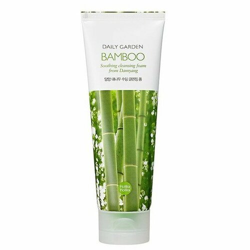 Очищающая пенка с бамбуком Daily Garden Bamboo Soothing cleansing foam from Damyang 120мл - Holika Holika [8806334360887]