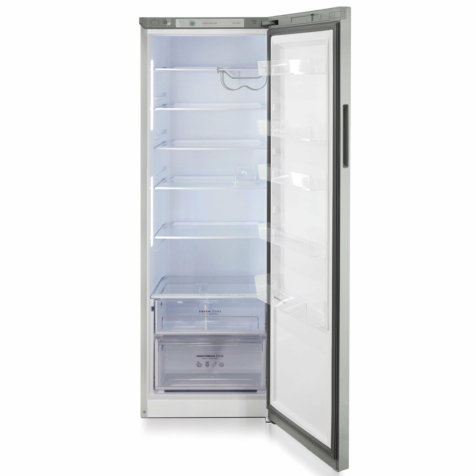 Бирюса C6143 Холодильник серый металлопласт . - фотография № 5