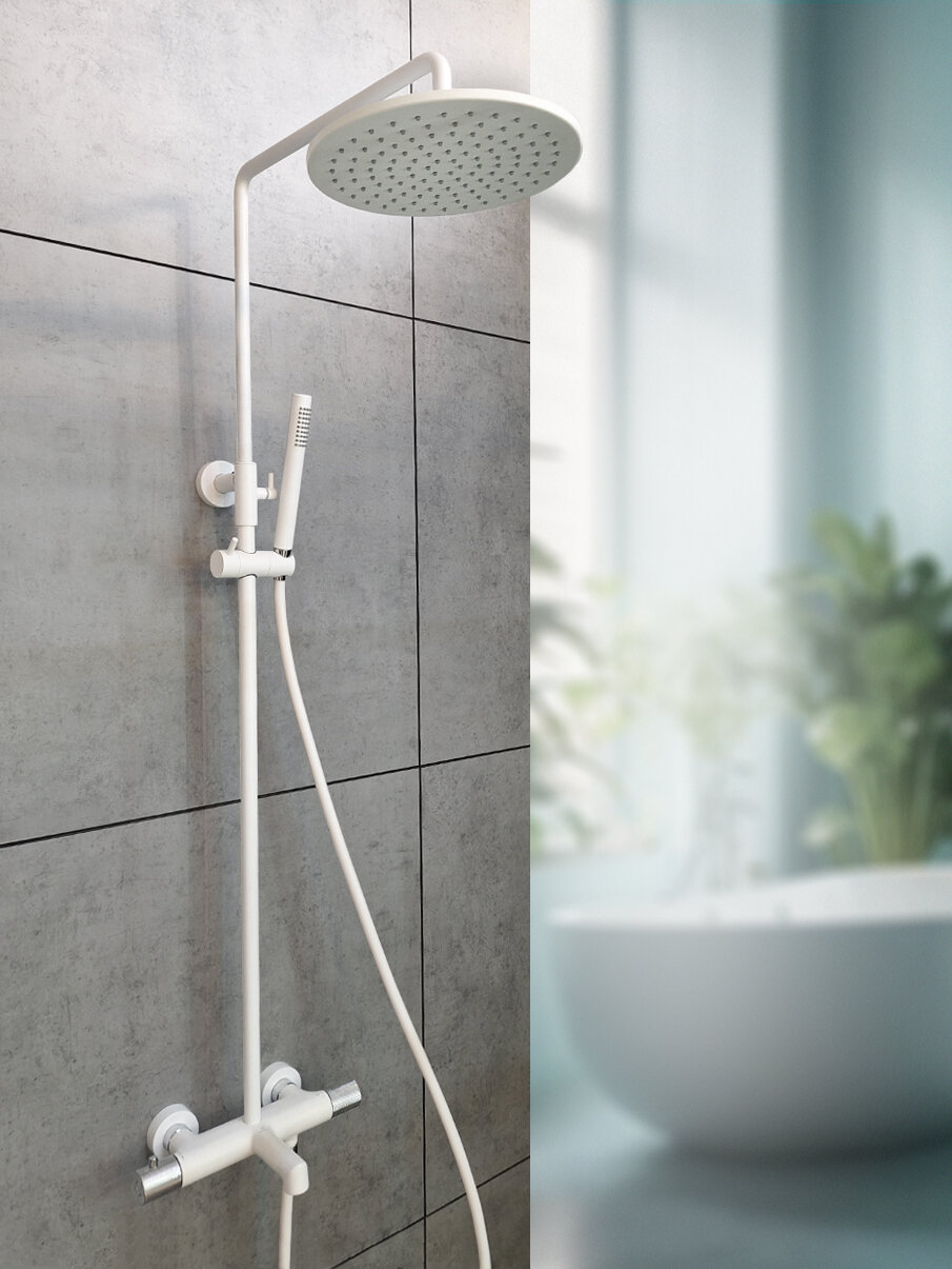 AltroBagno Душевая система с термостатом Intento 030424 BiOp AltroBagno