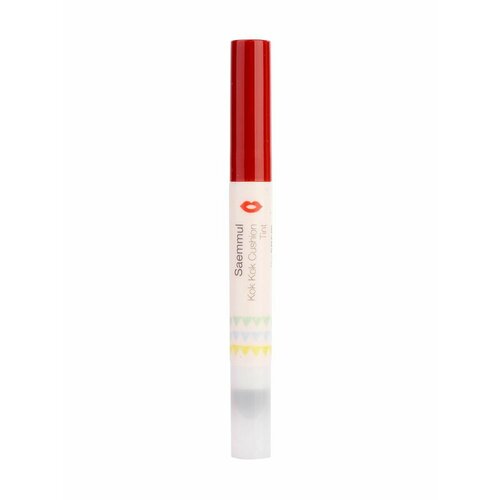 Тинт для губ 01, 1.1 гр, Saemmul Kok Kok Cushion Tint RD01 Red Brown, THE SAEM