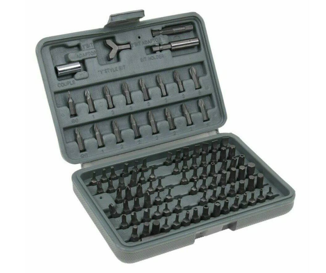 Набор бит CrV в пластиковом боксе 100 предметов РемоКолор Pro