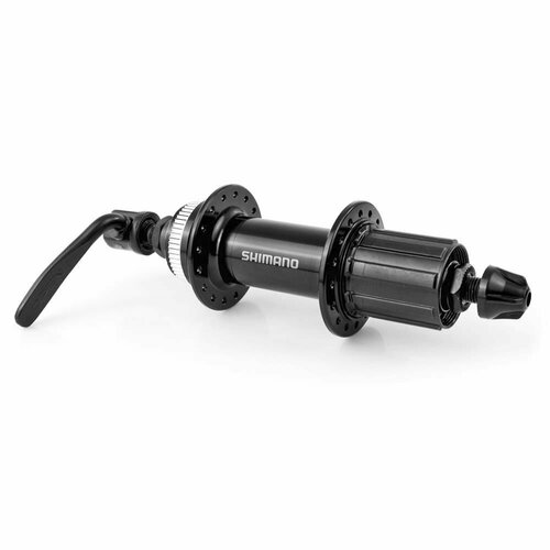 фото Втулка задняя shimano altus fh-mt200-b 36h, диск (c-lock), кассета, алюминий, эксцентрик, черная, efhmt200ba41b