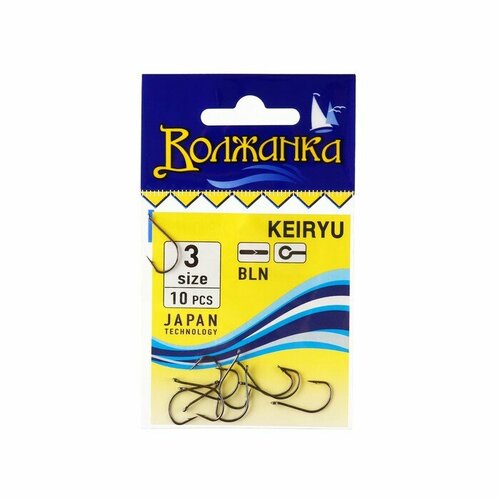 фото Крючки "волжанка" keiryu № 3, 10 шт 9871830 volzhanka