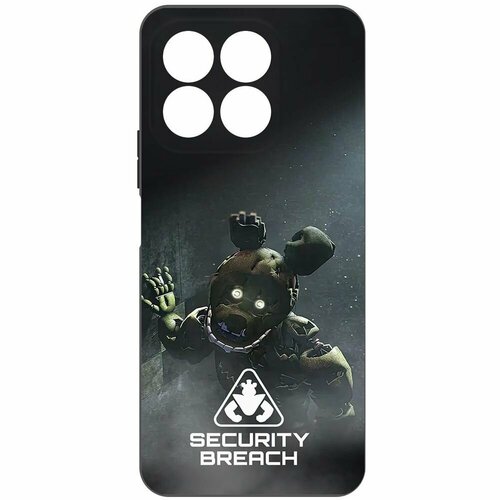 Чехол-накладка Krutoff Soft Case фнаф (FNAF) - Нарушение безопасности для Honor X8b черный чехол накладка krutoff soft case фнаф fnaf фокси для honor 70 черный