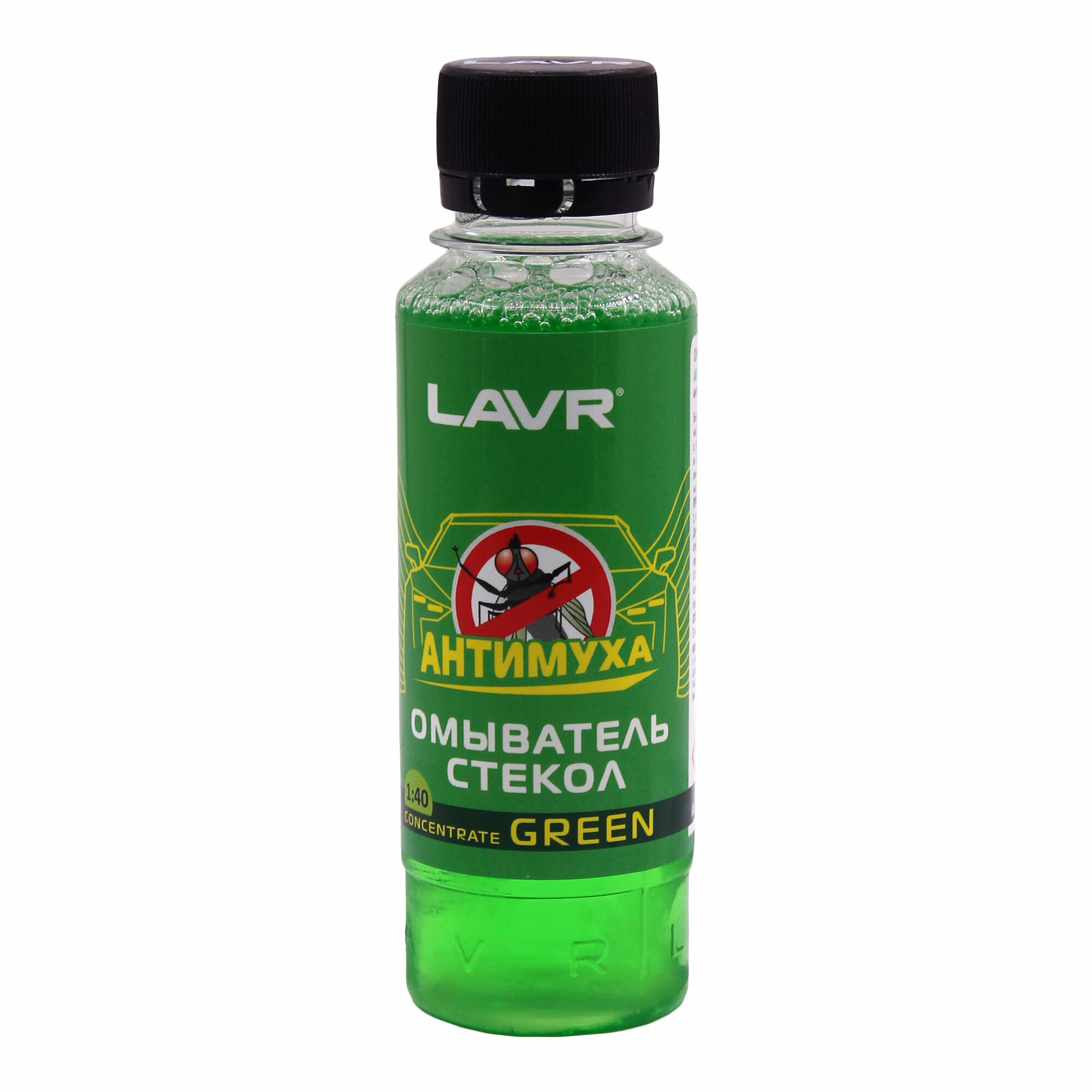 Омыватель стекол концентрат "Анти Муха" Green LAVR Glass Washer Concentrate Anti Fly 120мл.