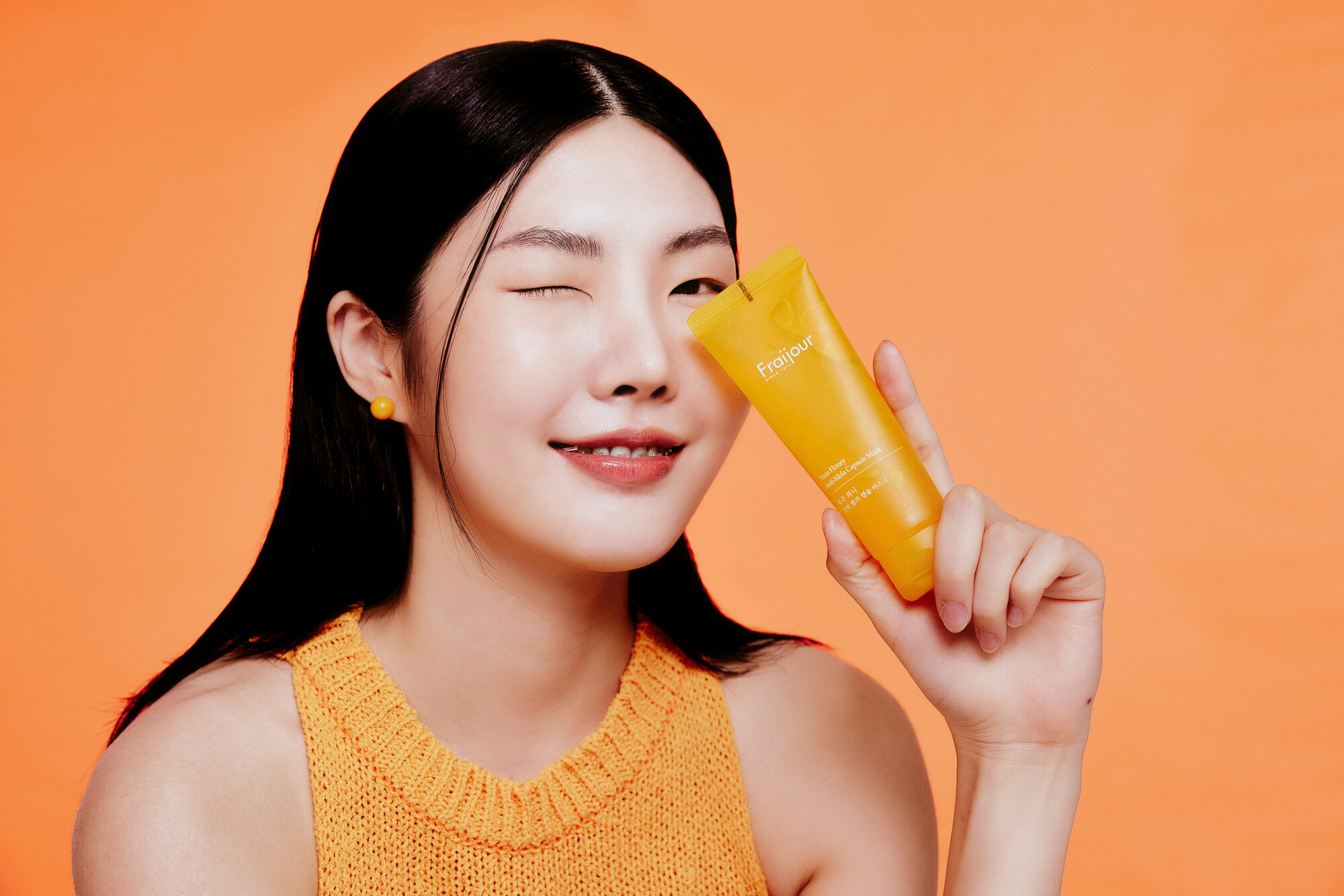 Fraijour Капсульная маска для лица юдзу Yuzu Honey Anti-Mela Capsule Mask, 75 мл