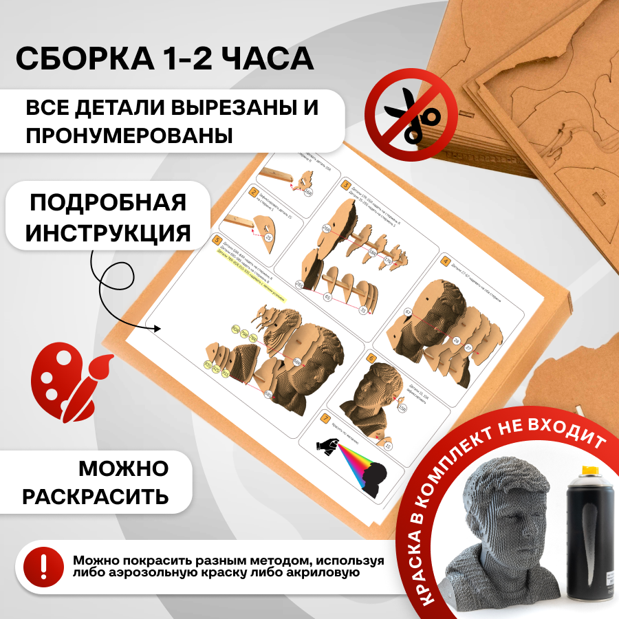 Бюст «Бодров» 5cult - фото №4