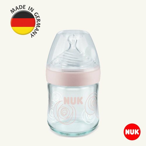 Стеклянная бутылочка для кормления 0-6 м