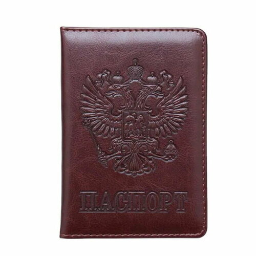 фото Обложка для паспорта , коричневый rusin&co