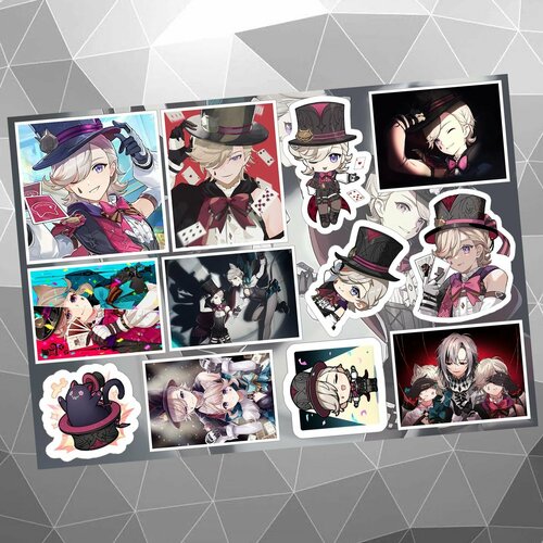 Стикерпак Лини Genshin Impact (Геншин Импакт) Набор виниловых наклеек