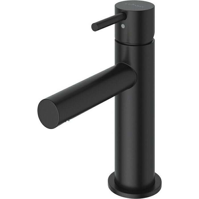 фото Смеситель для раковины Cezares Leaf с донным клапаном, черный матовый (LEAF-LSM1-L-NOP)