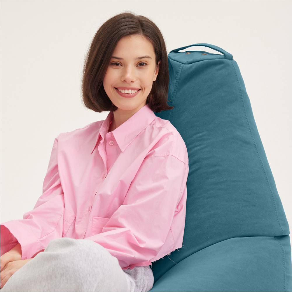 Bean Joy кресло-мешок Груша, размер ХXXL, мебельный велюр, глубокая бирюза