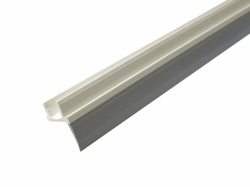 фото Уплотнитель порога дверной створки Elementis, материал ПВХ+ппвх, длина 1180мм. (±5 мм.), цвет белый/серый