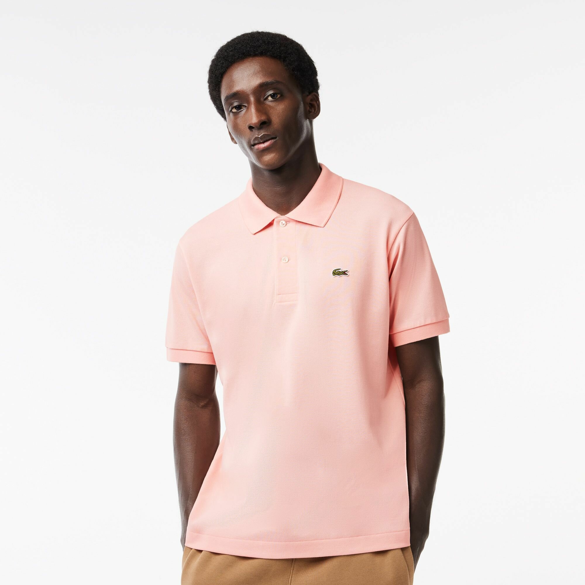 Мужское поло Lacoste L1212 Classic fit, L1212, светло-розовый, 56
