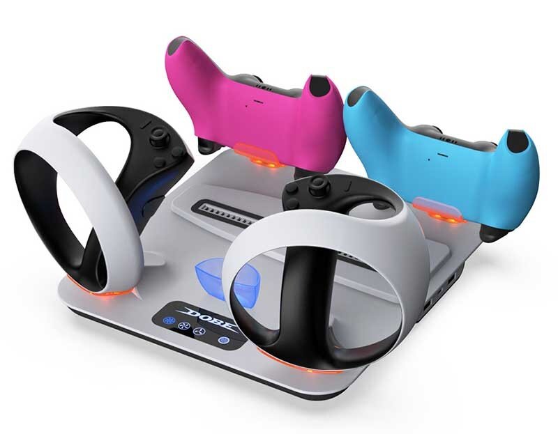 Многофункциональный стенд для базовой модели PS5 (FAT) и PS VR2 c функцией охлаждения (TP5-3513) — фото 1