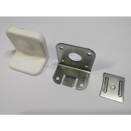 Навес угловой с цветной заглушкой (белый, 8шт.)