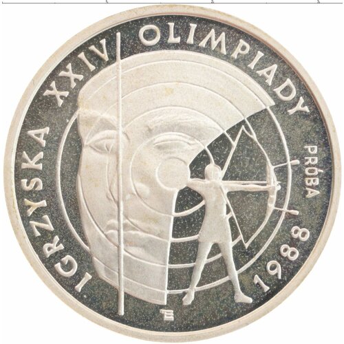 Клуб Нумизмат Монета 1000 злотых Польши 1987 года Серебро Олимпийские игры