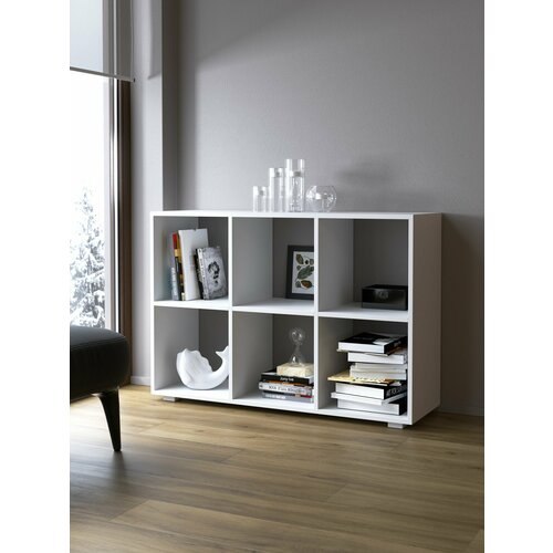 Стеллаж с открытыми полками напольный в спальню, гостиную, детскую Айсберг СВ-804